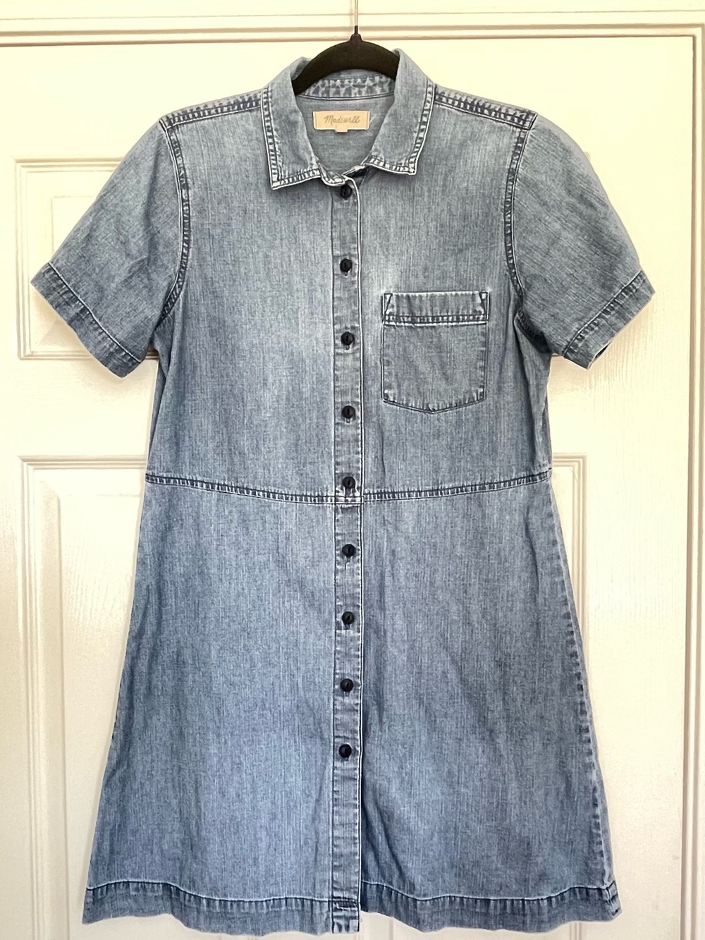 Madewell Light Blue Denim Shirt Dress